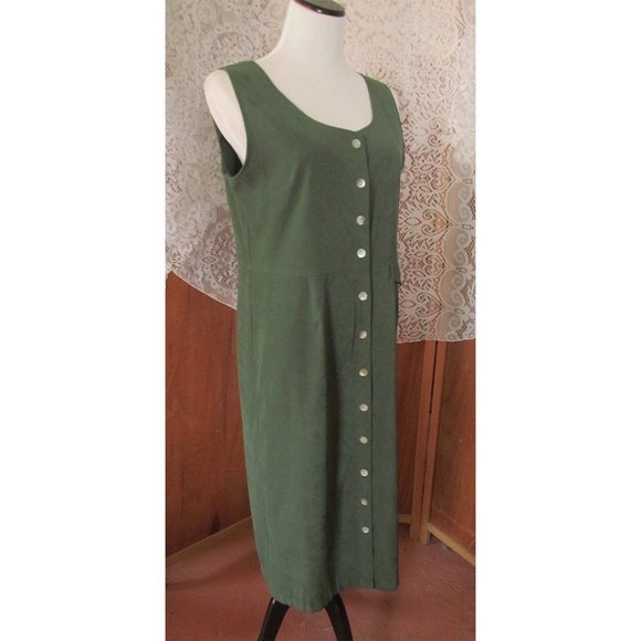 Vintage Christopher & Banks Hippie Gypsy BOHO Button Down Front Casual Dress S12 - Picture 3 of 8